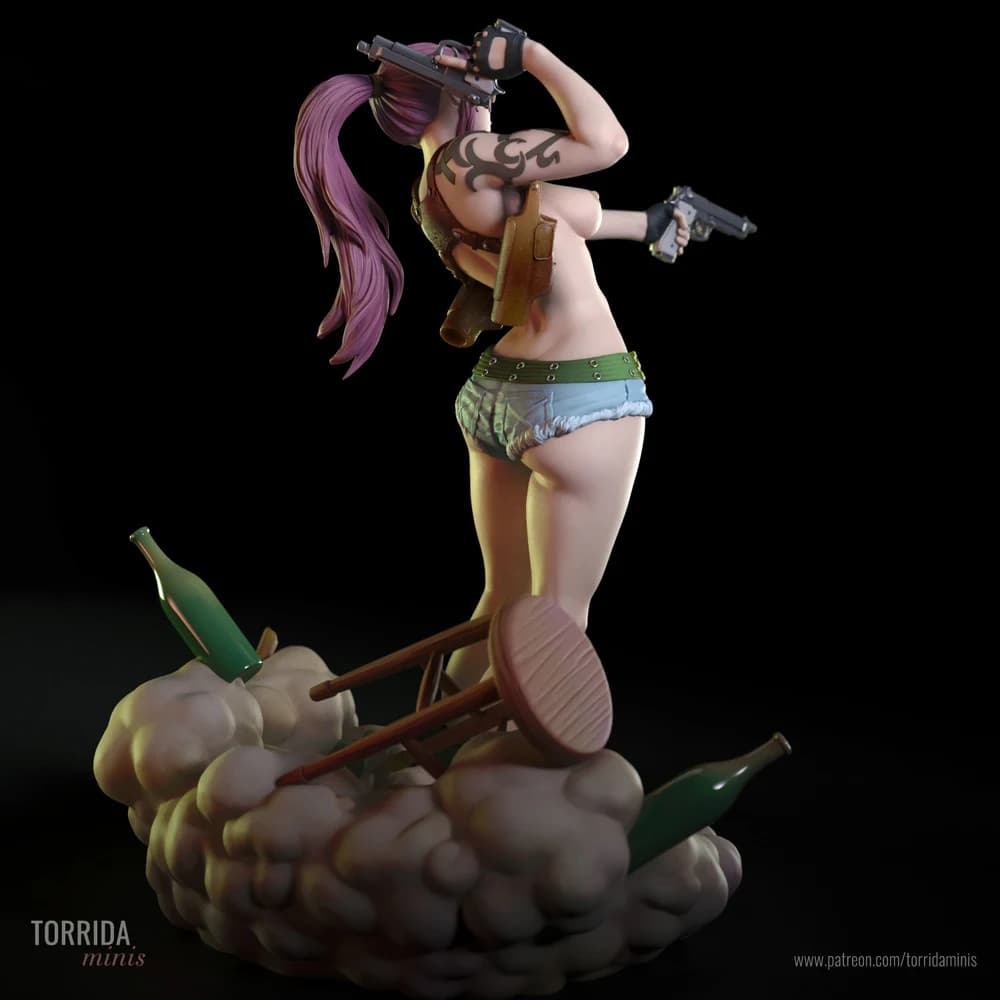 Revy — Miniatura 3D Ação e Pinup | Torrida Minis