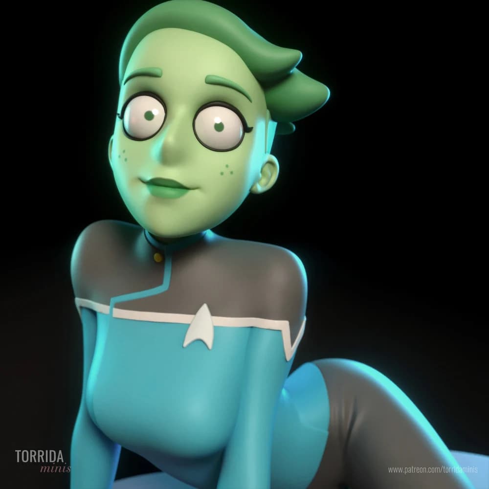 DVana Tendi — Miniatura 3D Sci-Fi Pinup | Torrida Minis