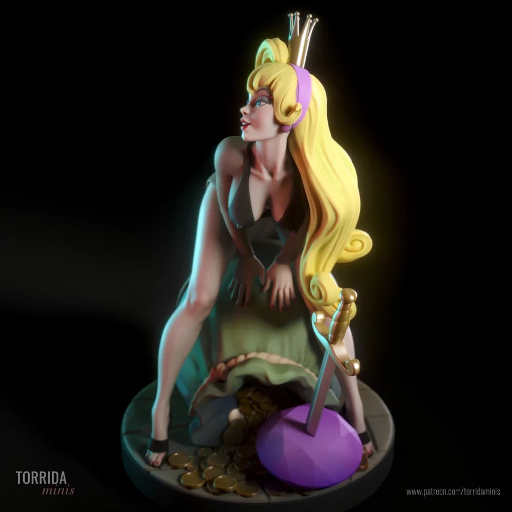Princesa Daphne — Miniatura 3D Fantasia | Torrida Minis