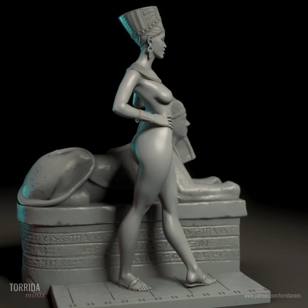 Nefertiti — Miniatura 3D Egípcia | Torrida Minis