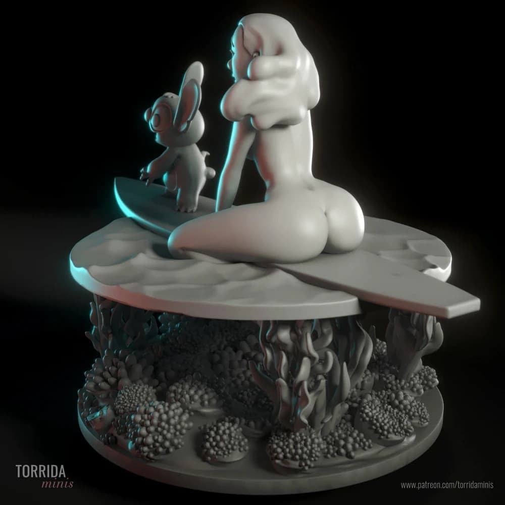 Nani Pelekai — Miniatura 3D Pin-up Tropical | Torrida Minis