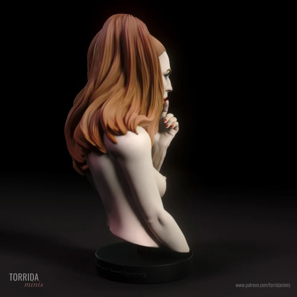 Busto de Prática 6 — Miniatura 3D Pin-up | Torrida Minis