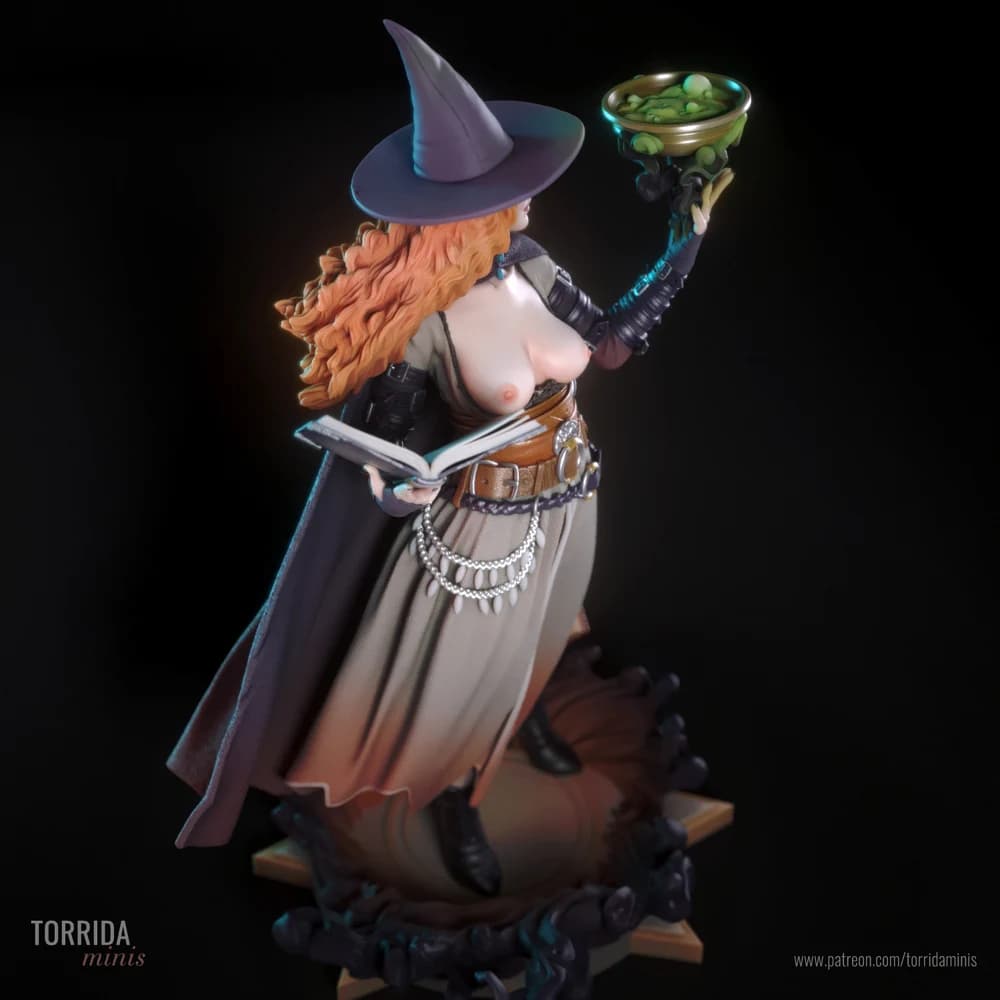 Tasha — Miniatura 3D Feiticeira Fantasia | Torrida Minis