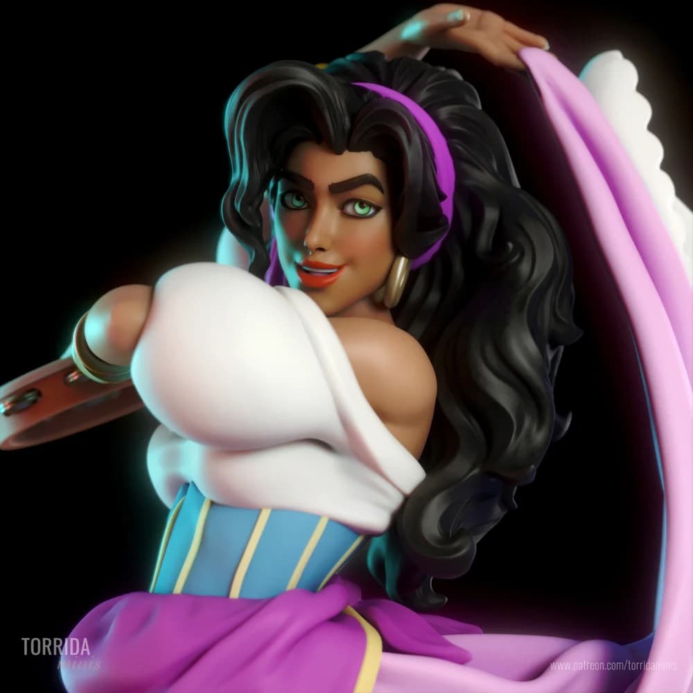 Esmeralda — Miniatura 3D Cigana Sedutora | Torrida Minis