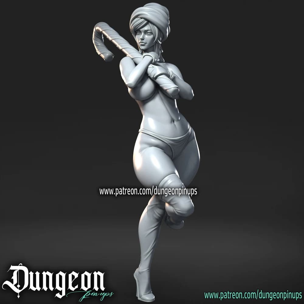 Mamãe Noel — Miniatura 3D Pin-up Natalina | RN Estudio