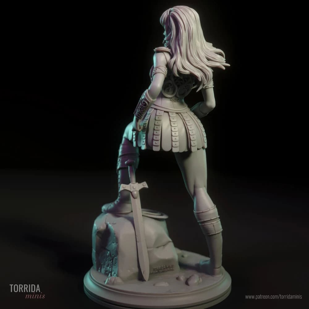 Xena Princesa Guerreira — Miniatura 3D Fantasia | Torrida Minis