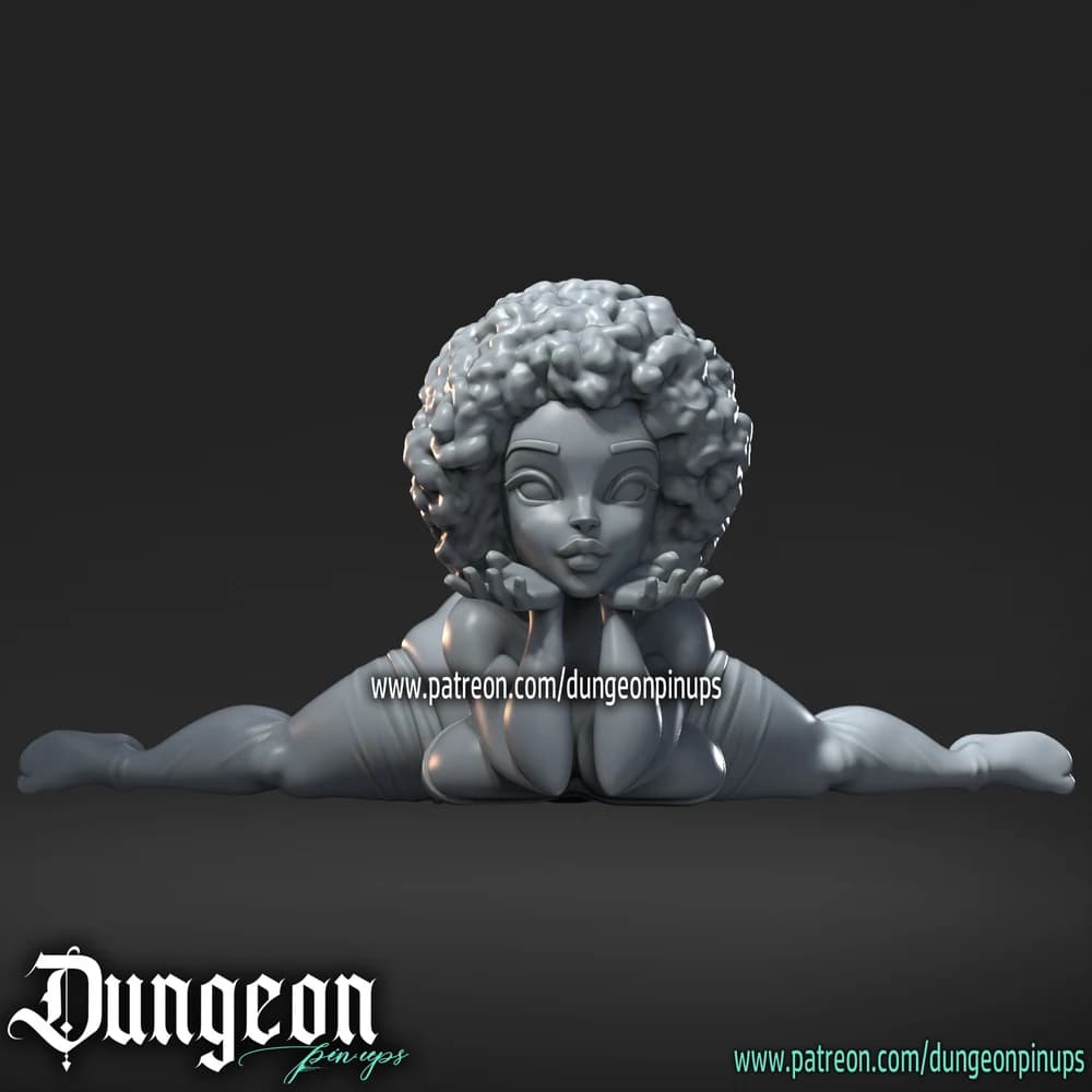 Oceania Bliss — Miniatura 3D Pinup Estilizada | RN Estudio