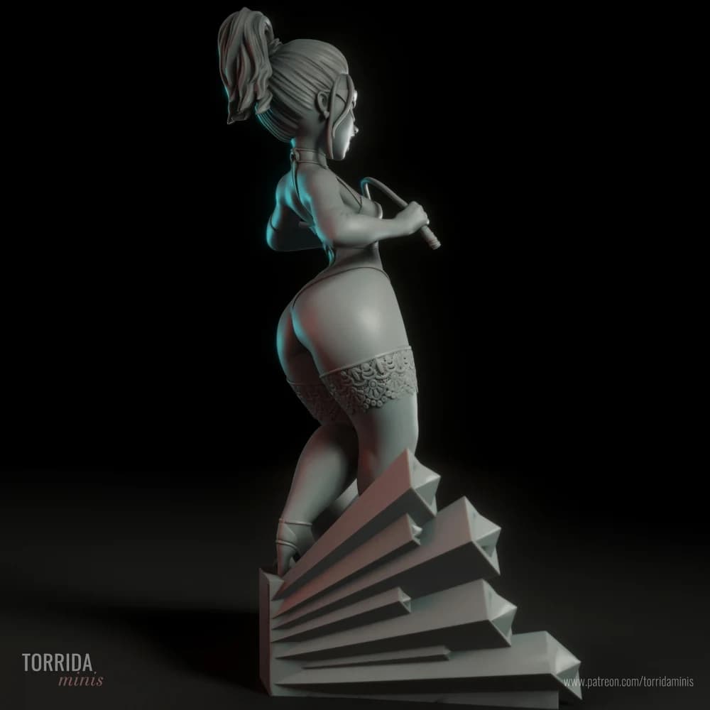 Auntie — Miniatura 3D Pin-up Dominatrix | Torrida Minis