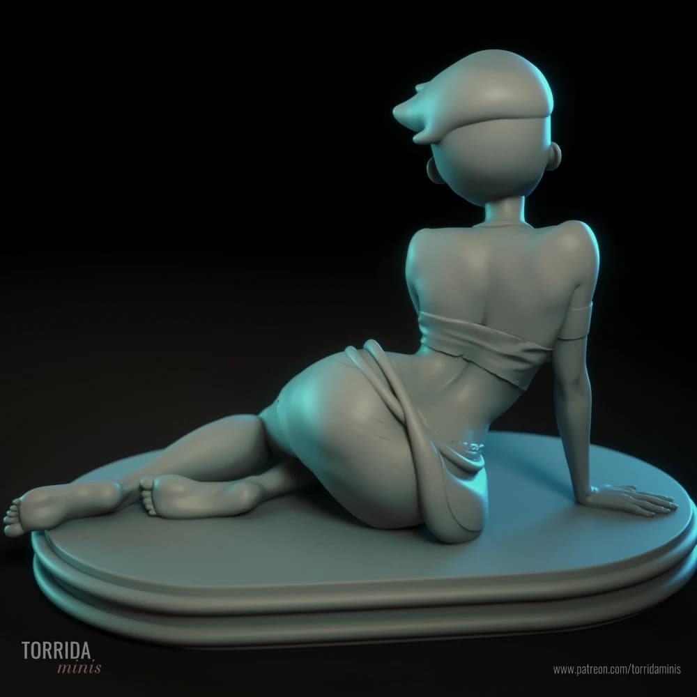DVana Tendi — Miniatura 3D Sci-Fi Pinup | Torrida Minis