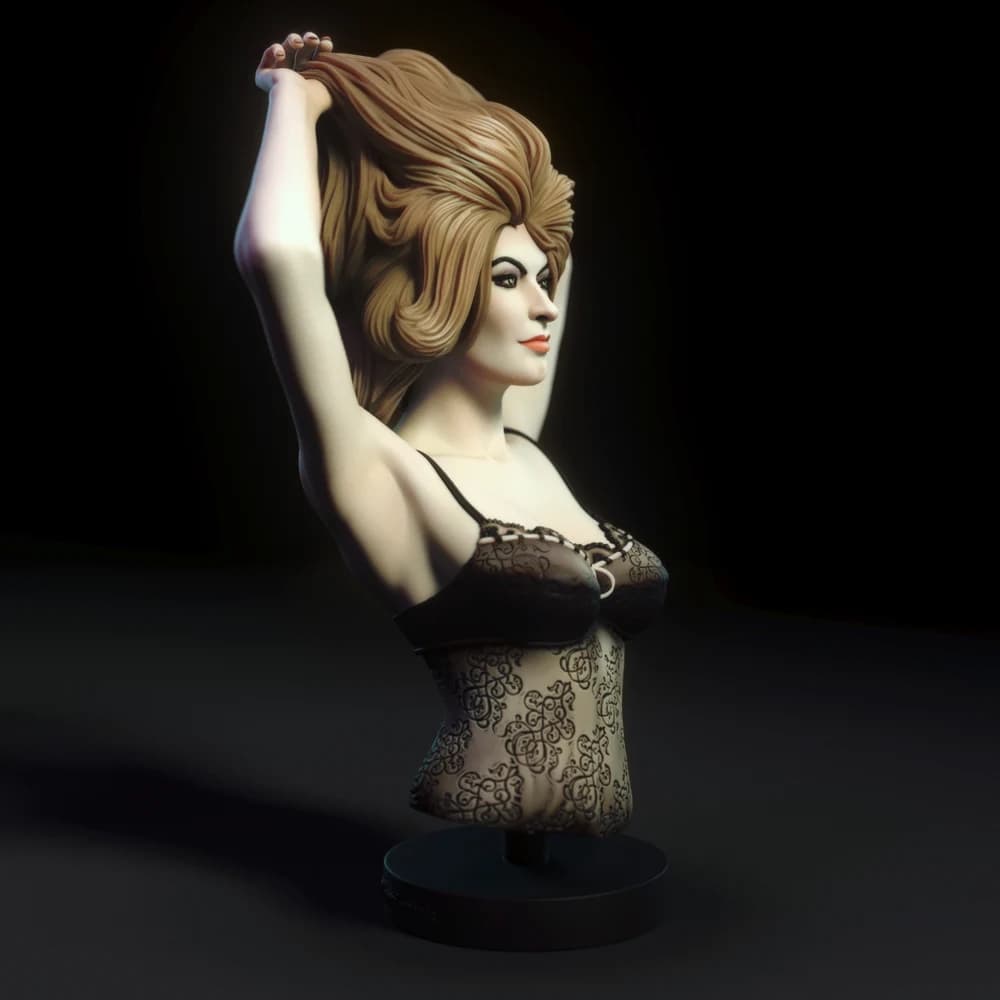 Busto de Prática IV — Miniatura 3D Pin-up Clássica | Torrida Minis