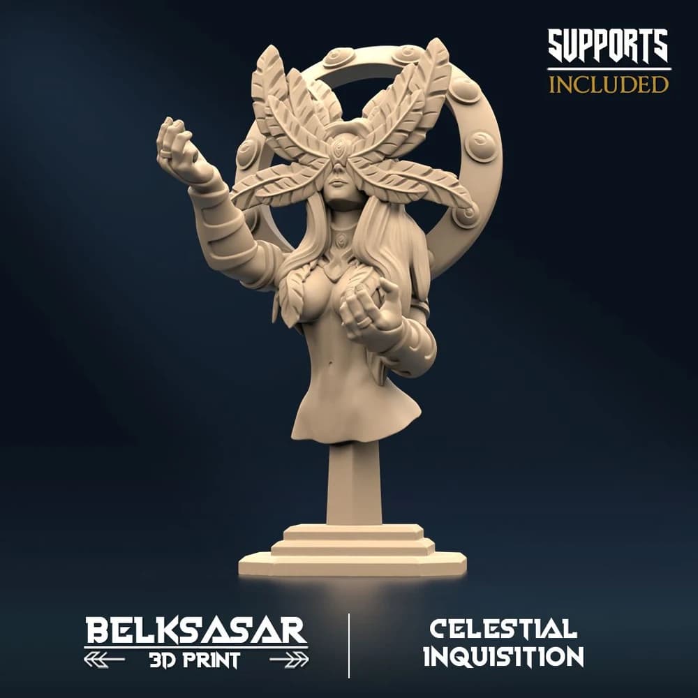 Busto Inquisição Celestial — Miniatura 3D Fantasia | Belksasar