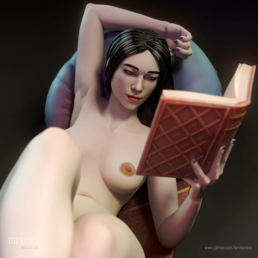 Moon — Miniatura 3D Pin-up Moderna | Torrida Minis