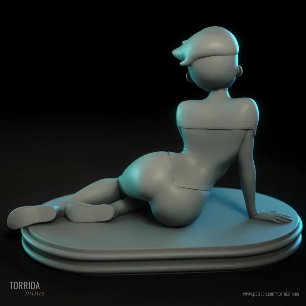 DVana Tendi — Miniatura 3D Sci-Fi Pinup | Torrida Minis