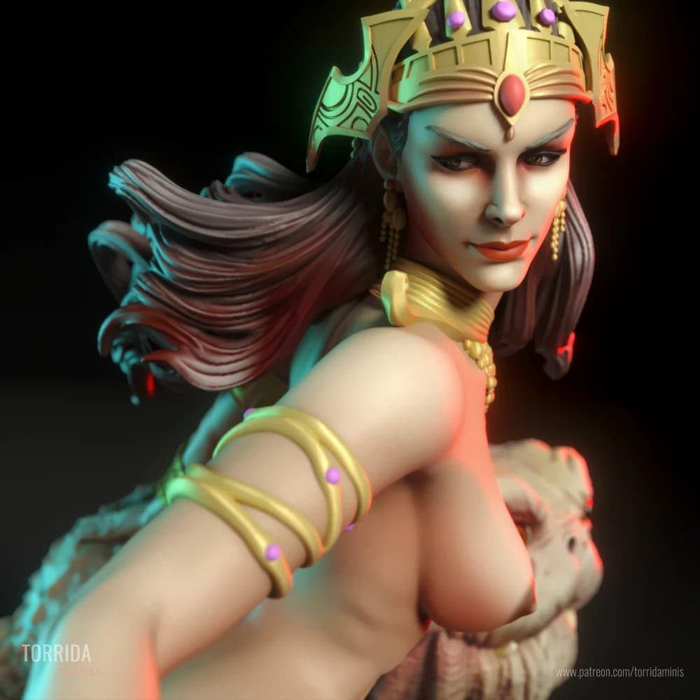 Dejah Thoris — Miniatura 3D Fantasia Sci-Fi | Torrida Minis
