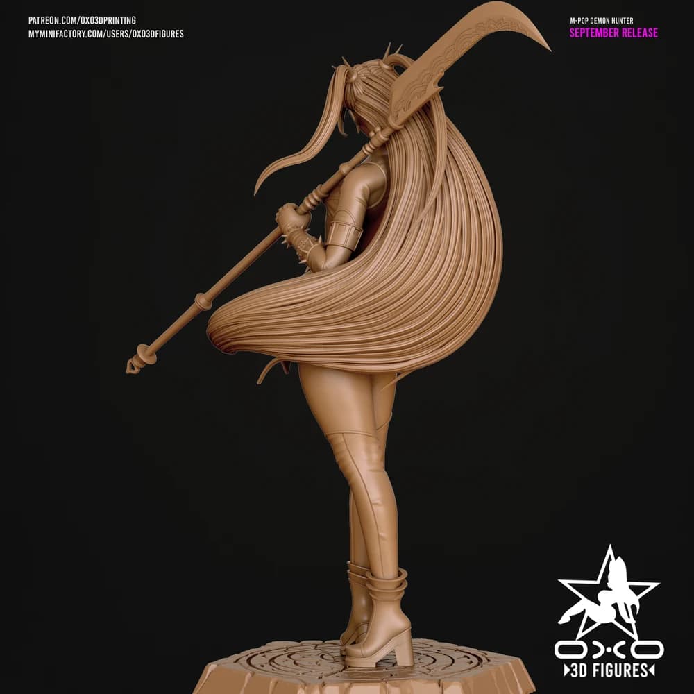 Mira Caçadora de Demônios K-pop — Miniatura 3D Oriental | OXO3D