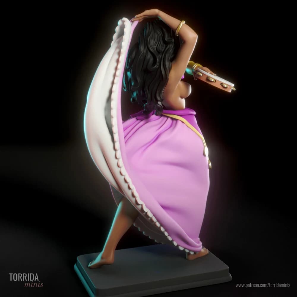 Esmeralda — Miniatura 3D Cigana Sedutora | Torrida Minis