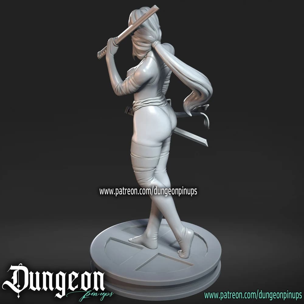 Psylocke — Miniatura 3D Ninja Oriental | RN Estudio