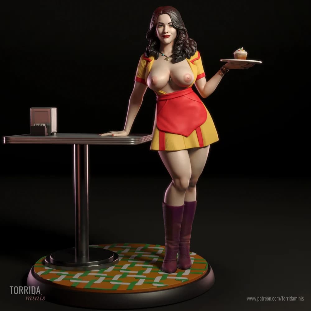Max Black — Miniatura 3D Pin-up Clássica | Torrida Minis