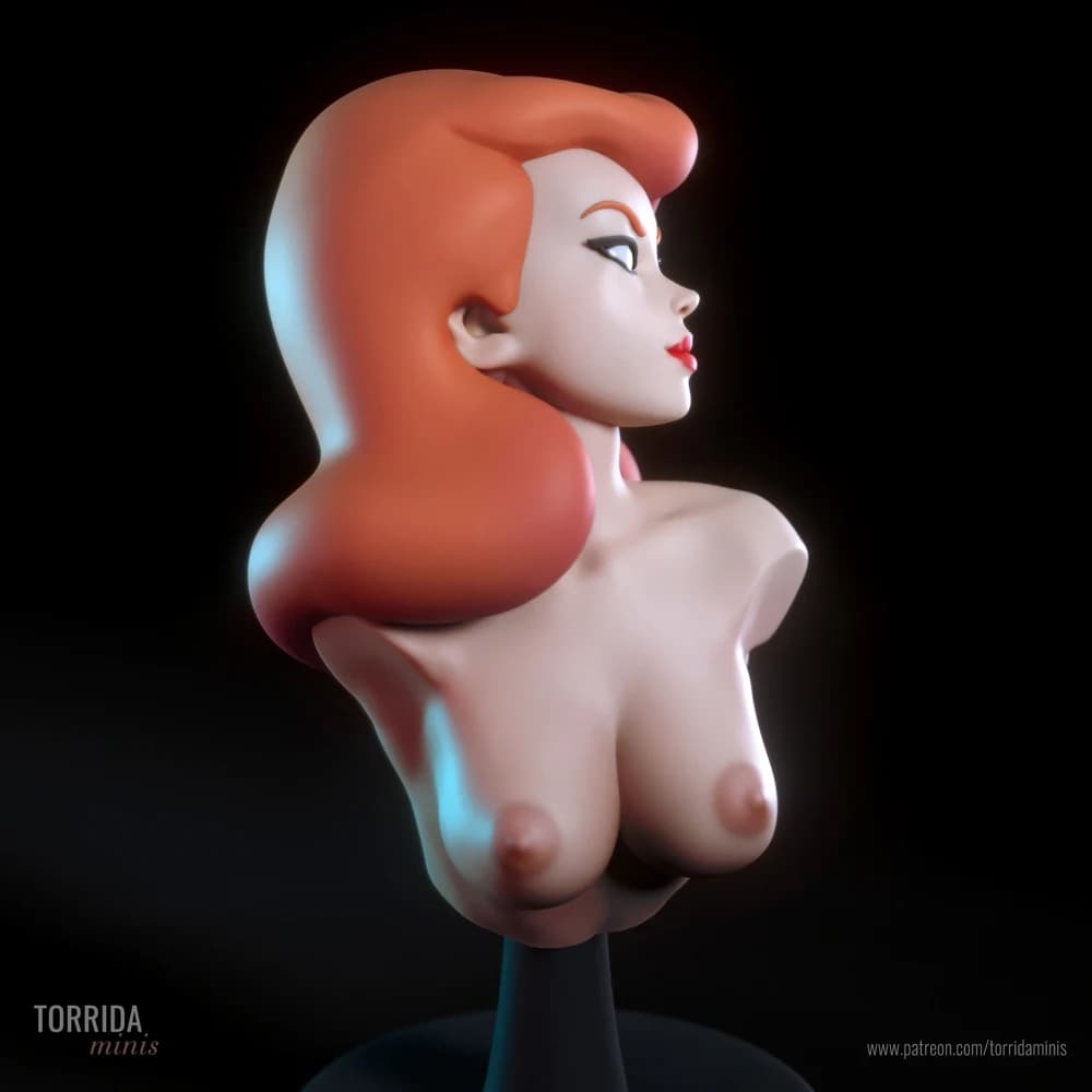 Busto Poison Ivy — Miniatura 3D Pin-up | Torrida Minis
