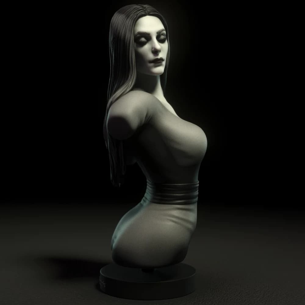 Busto de Estudo II — Miniatura 3D Gótica | Torrida Minis