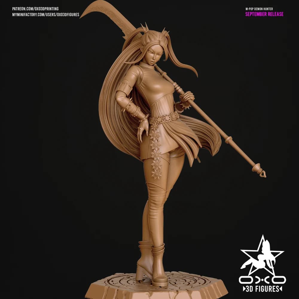 Mira Caçadora de Demônios K-pop — Miniatura 3D Oriental | OXO3D