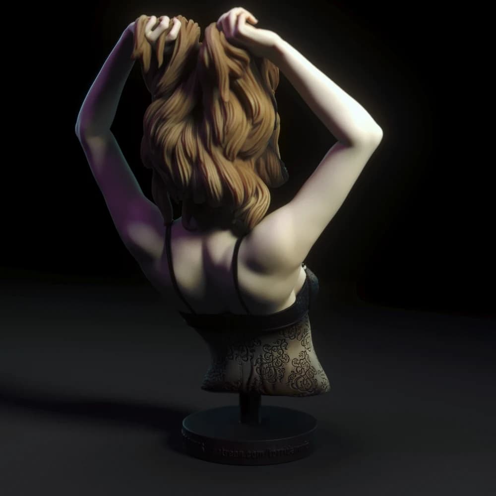 Busto de Prática IV — Miniatura 3D Pin-up Clássica | Torrida Minis