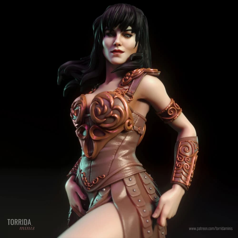 Xena Princesa Guerreira — Miniatura 3D Fantasia | Torrida Minis