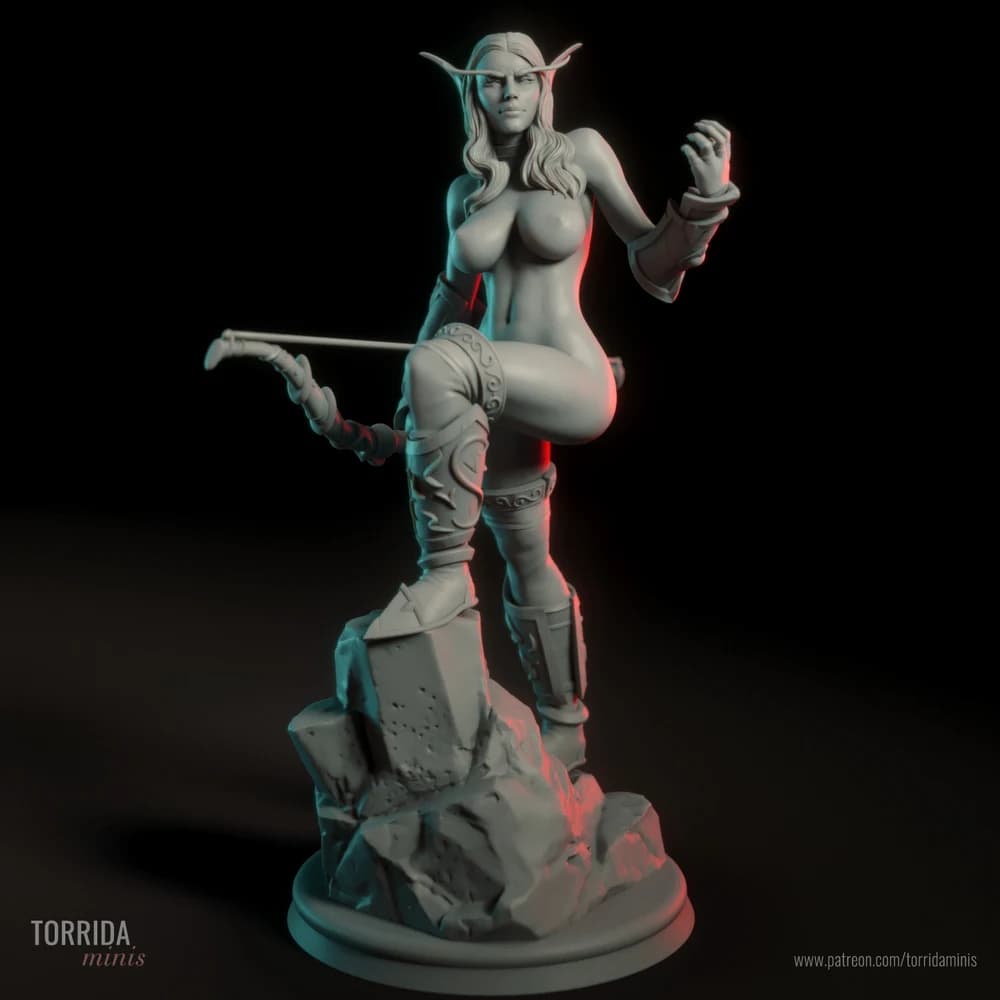Sylvanas Windrunner — Miniatura 3D Fantasia Épica | Torrida Minis