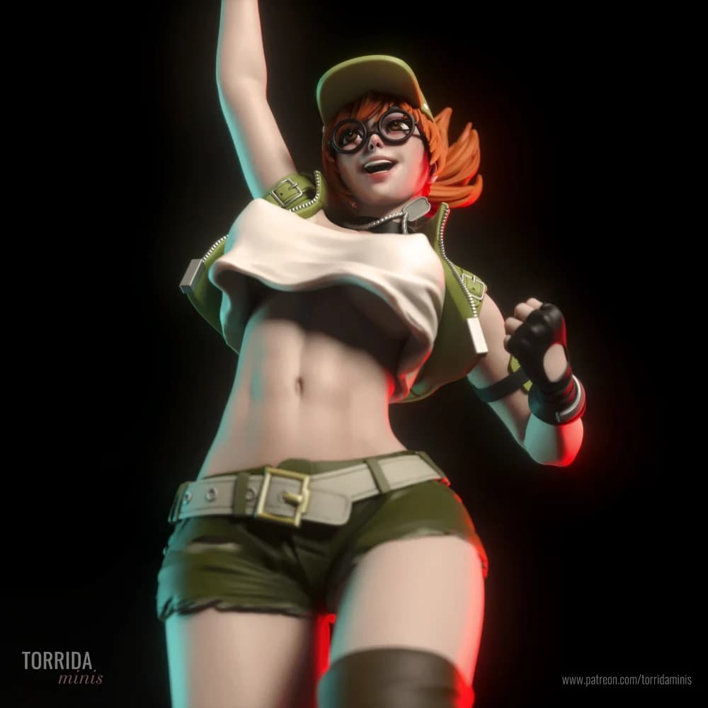 Fiolina Germi — Miniatura 3D Militar Pin-up | Torrida Minis