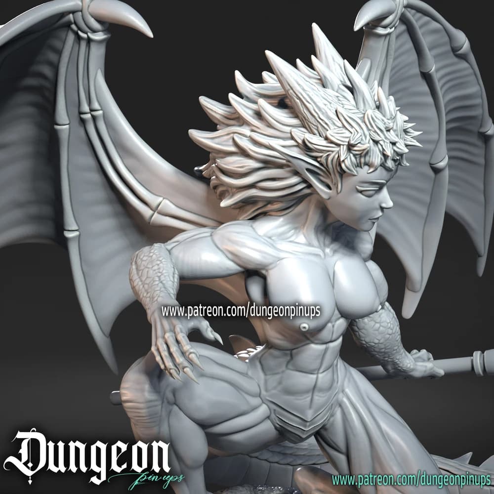 Draconica — Miniatura 3D Fantasia | RN Estudio