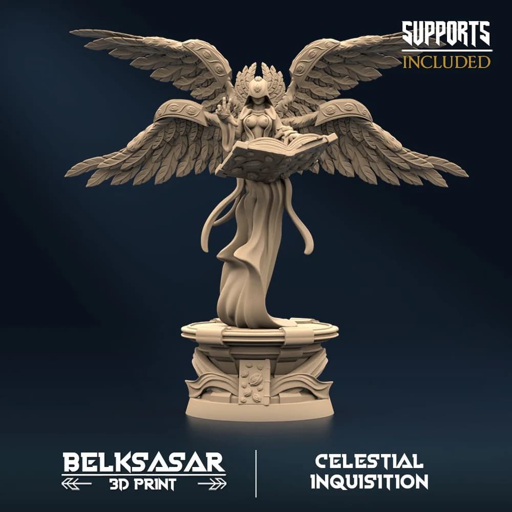 Mestra da Inquisição A — Miniatura 3D Fantasia Celestial | Belksasar
