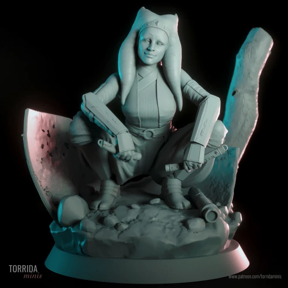 Ahsoka Tano — Miniatura 3D Sci-Fi | Torrida Minis