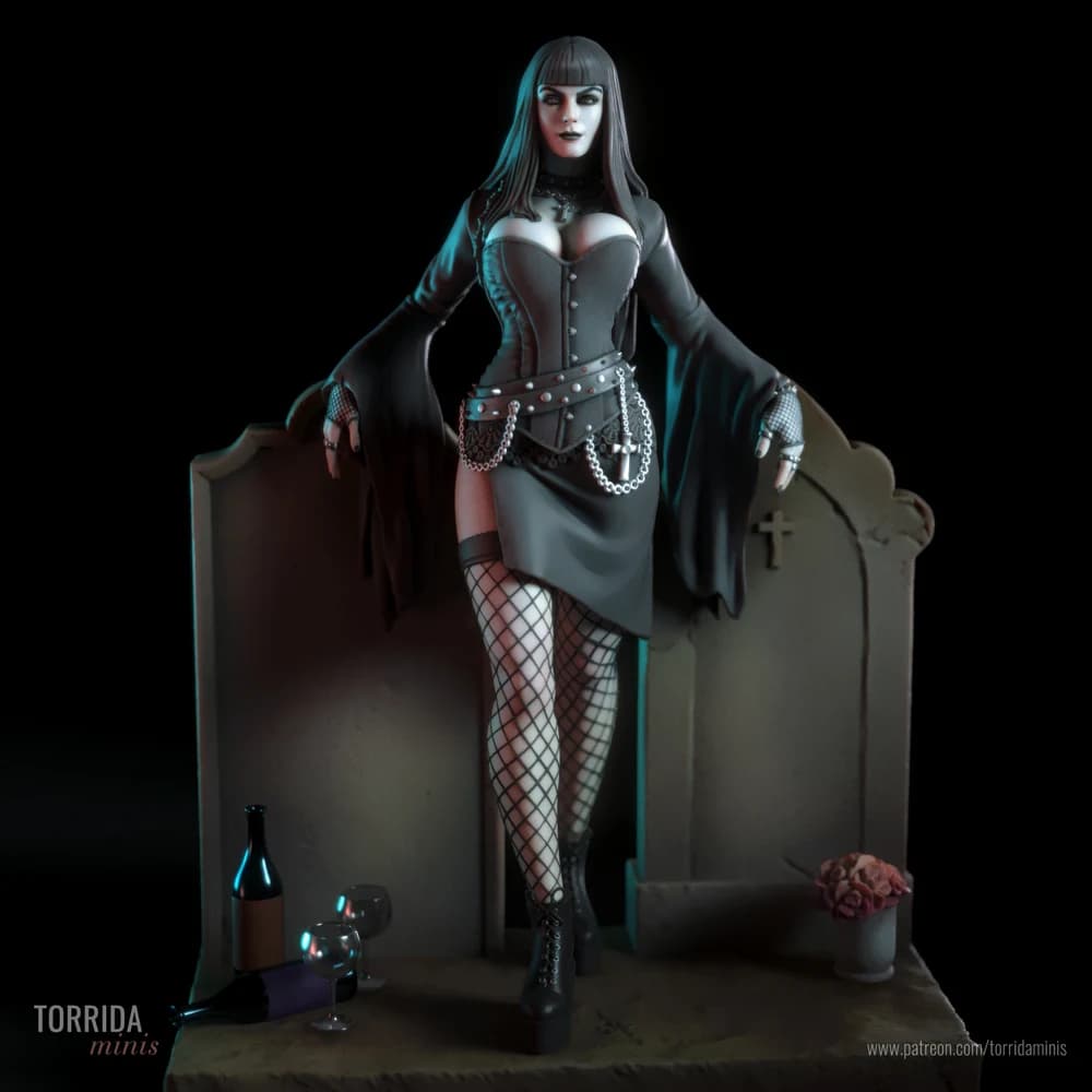 Raven — Miniatura 3D Gótica | Torrida Minis