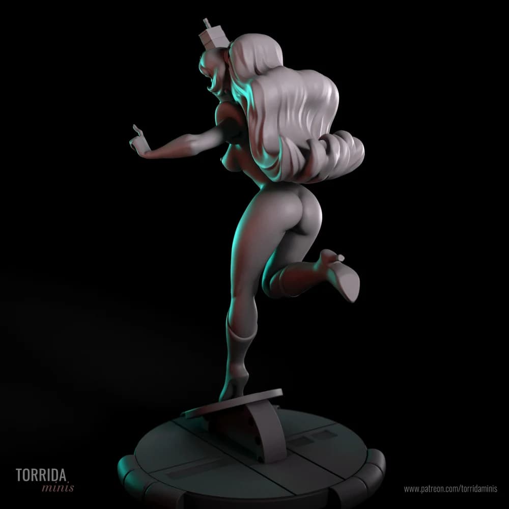 Kimberly — Miniatura 3D Sci-Fi Retrô | Torrida Minis