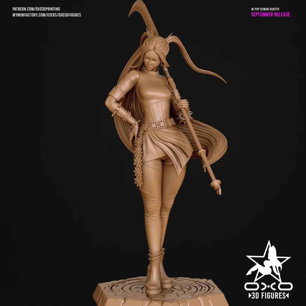 Mira Caçadora de Demônios K-pop — Miniatura 3D Oriental | OXO3D