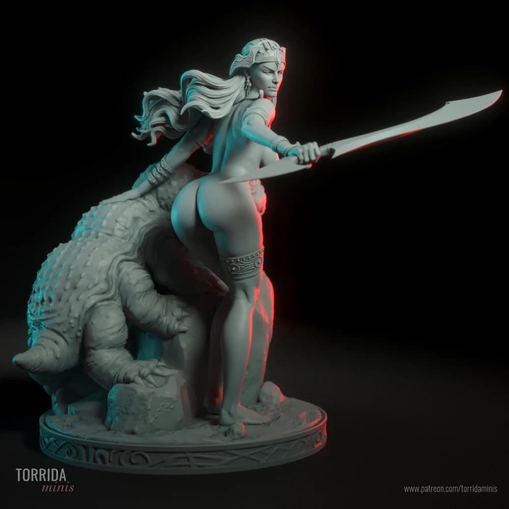 Dejah Thoris — Miniatura 3D Fantasia Sci-Fi | Torrida Minis
