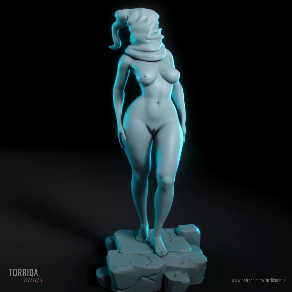 Tecelã das Sombras — Miniatura 3D Fantasia Sombria | Torrida Minis