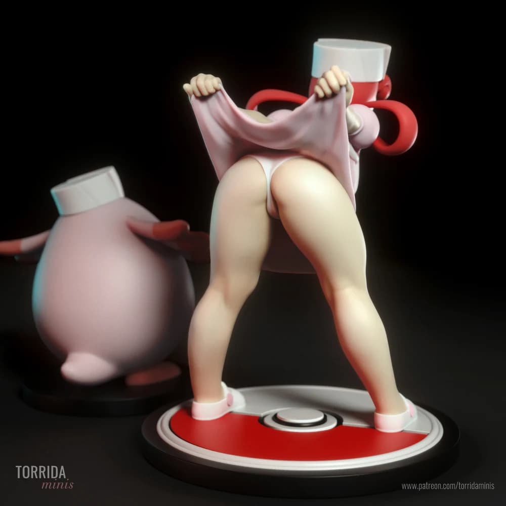 Nurse Joy — Miniatura 3D Pin-up Anime | Torrida Minis