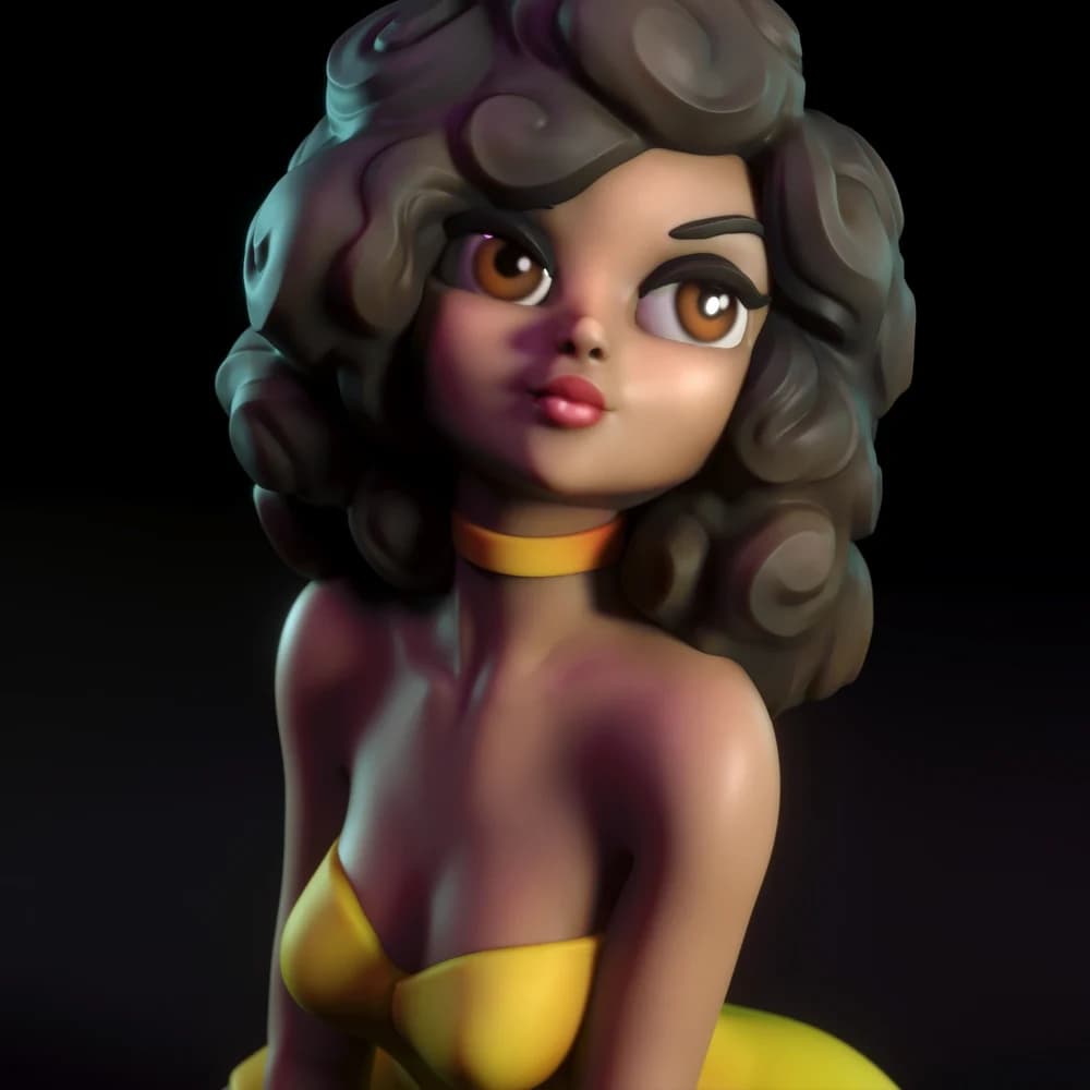 Judith — Miniatura 3D Pin-up Clássica | Torrida Minis