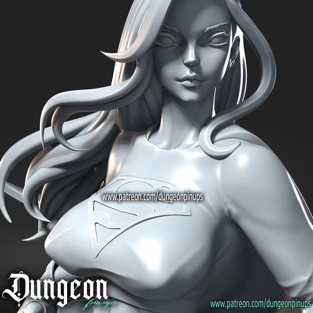 Super-Mulher — Miniatura 3D Super-heroína | RN Estudio