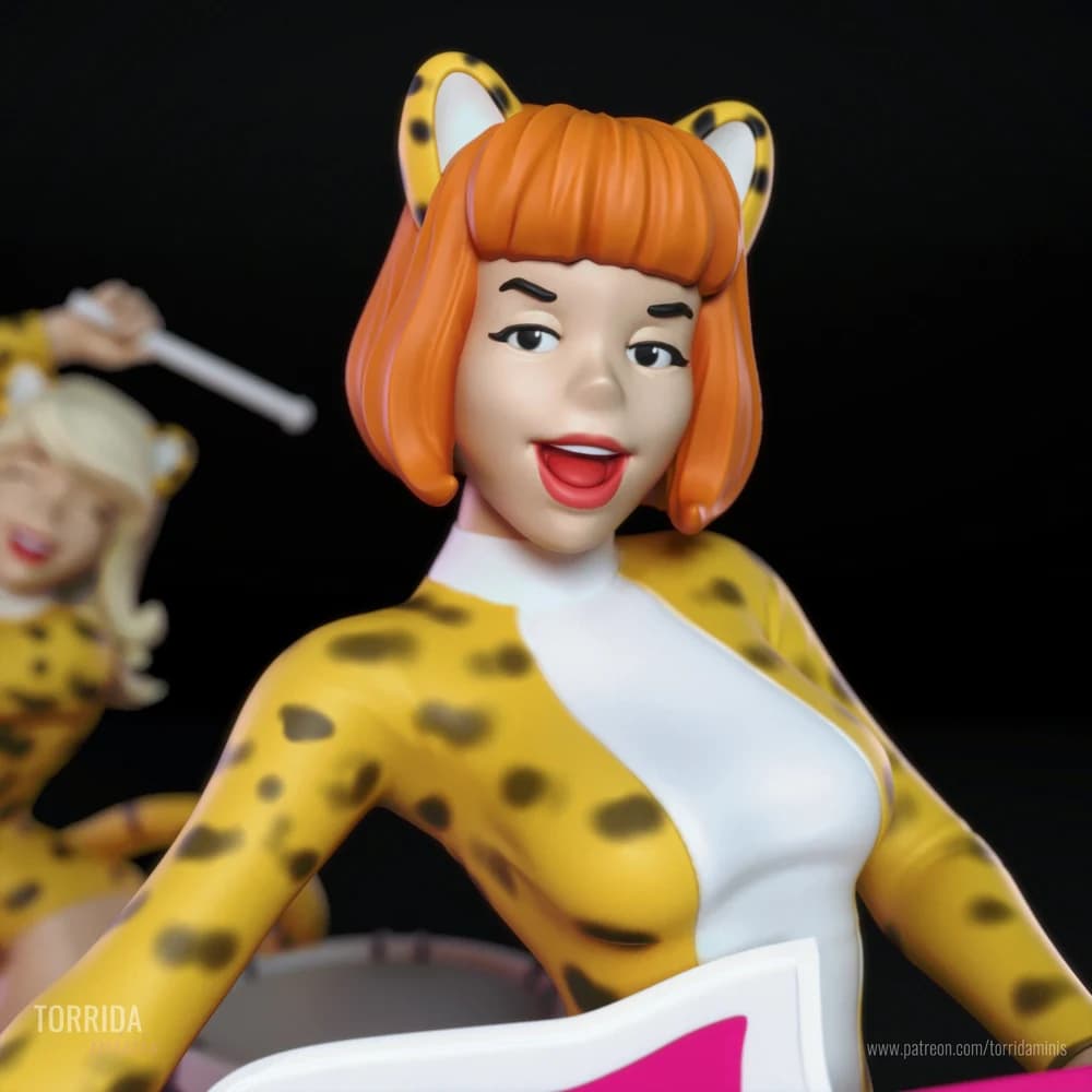 Josie e as Gatinhas — Miniatura 3D Pin-up Retro | Torrida Minis