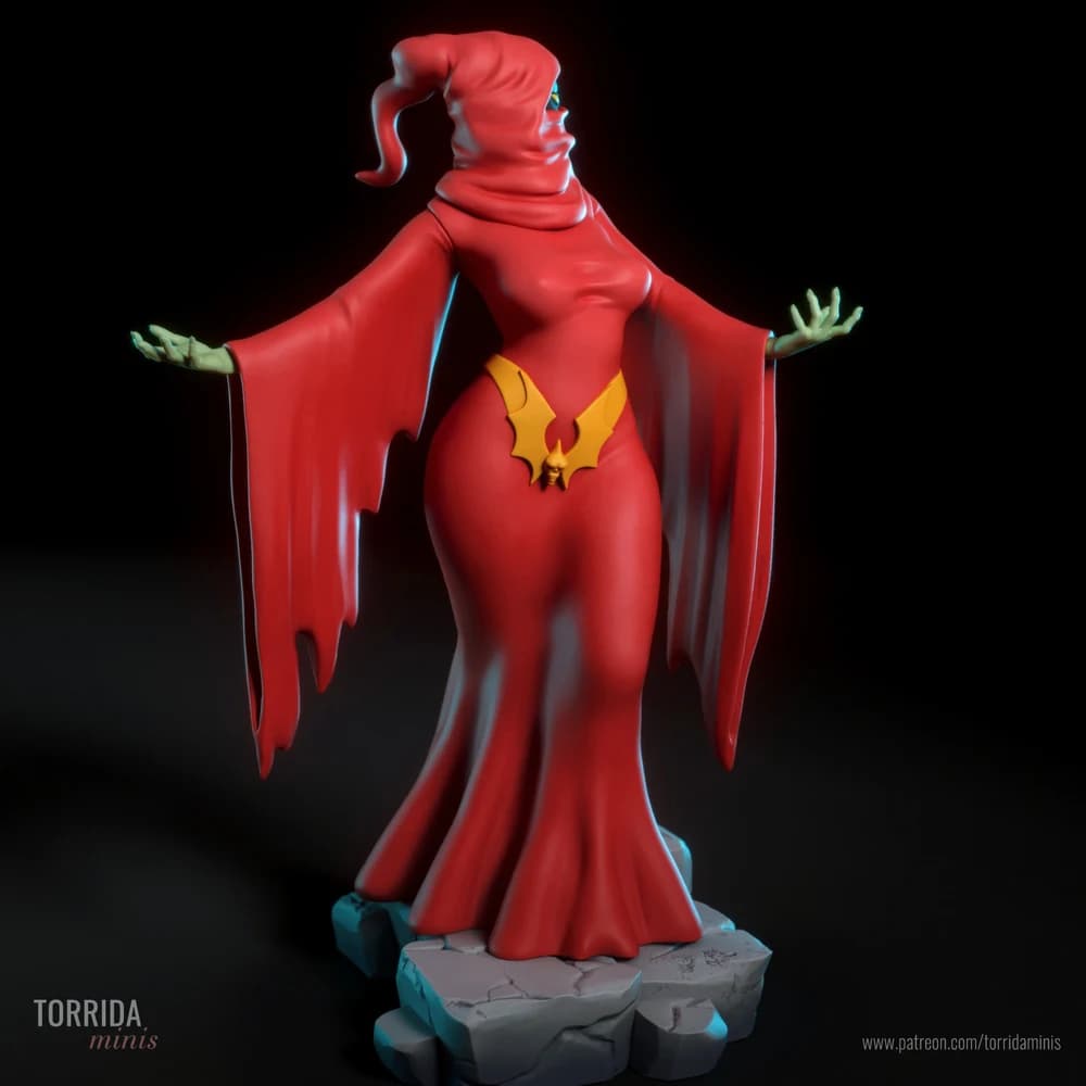 Tecelã das Sombras — Miniatura 3D Fantasia Sombria | Torrida Minis