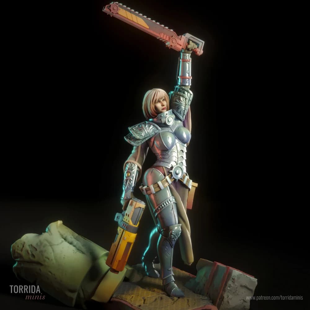 Irmã da Pureza — Miniatura 3D Fantasia Sci-Fi | Torrida Minis