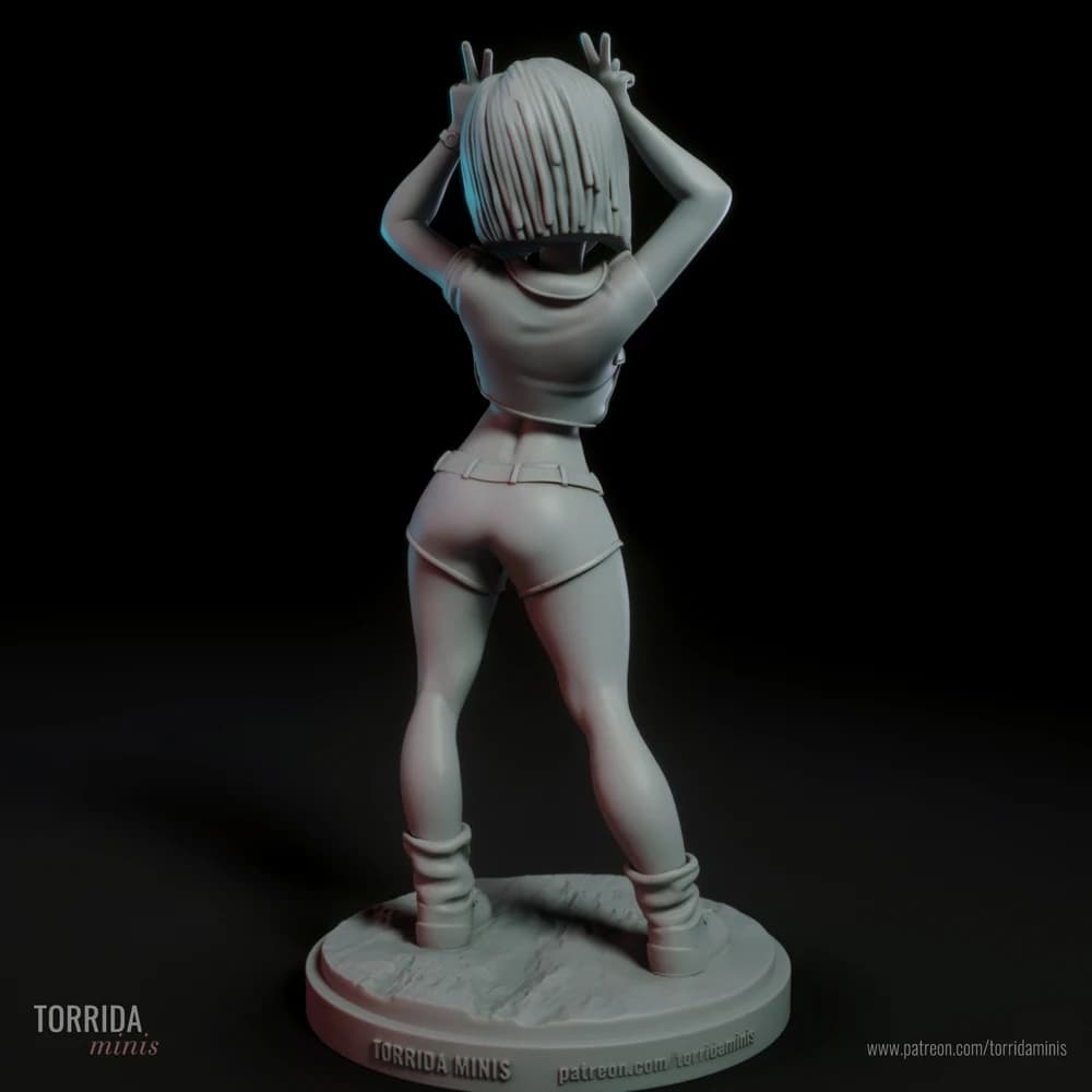 Bulma — Miniatura 3D Anime Pinup | Torrida Minis