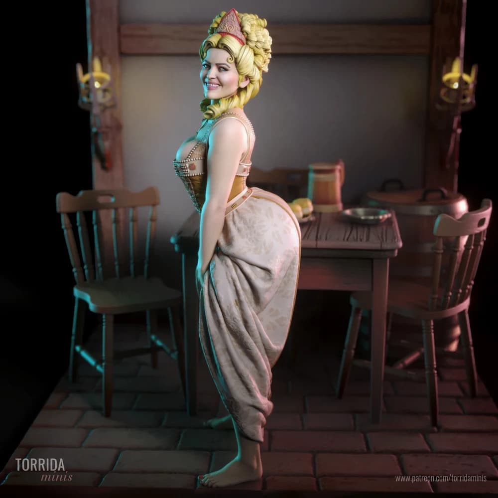 Camilla — Miniatura 3D Pin-up Taberneira | Torrida Minis
