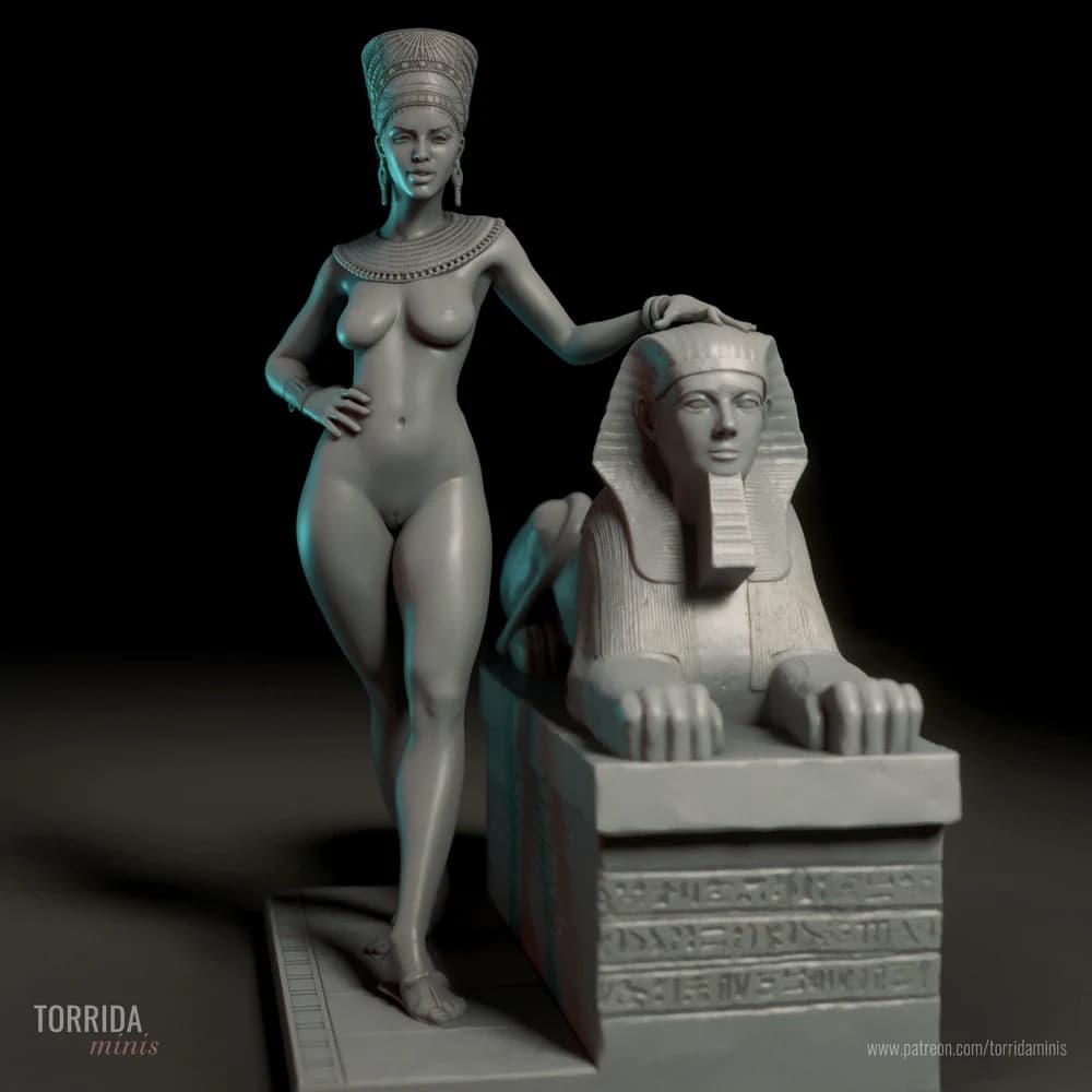 Nefertiti — Miniatura 3D Egípcia | Torrida Minis