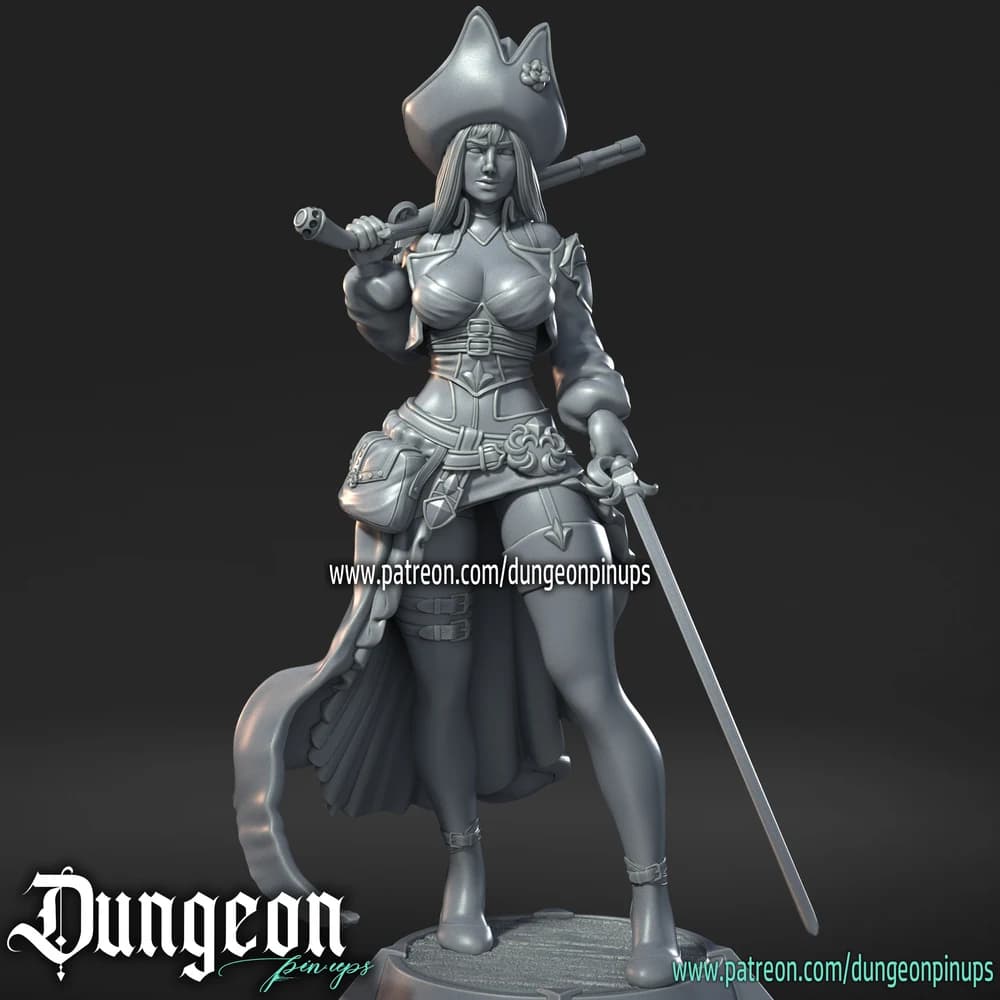 Boni Anne — Miniatura 3D Pirata | RN Estudio