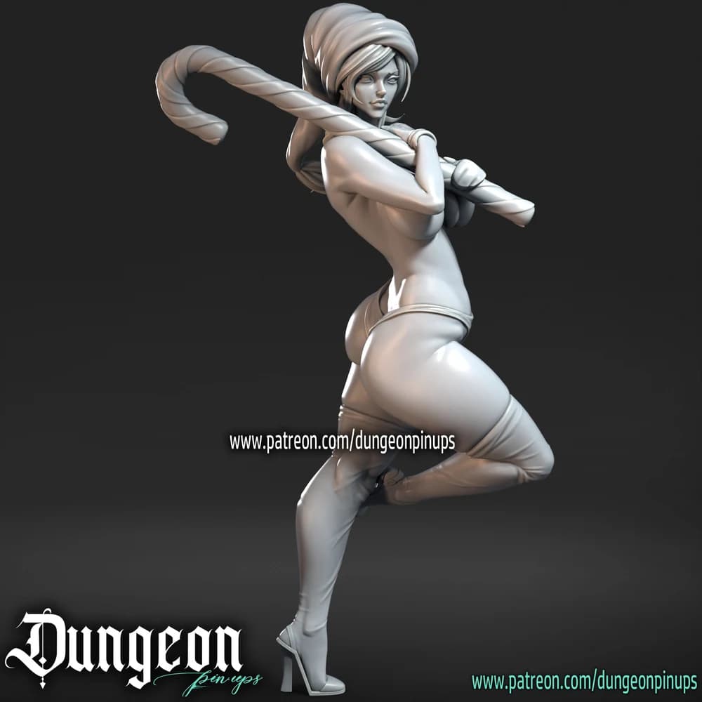 Mamãe Noel — Miniatura 3D Pin-up Natalina | RN Estudio