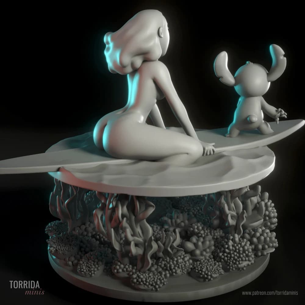 Nani Pelekai — Miniatura 3D Pin-up Tropical | Torrida Minis