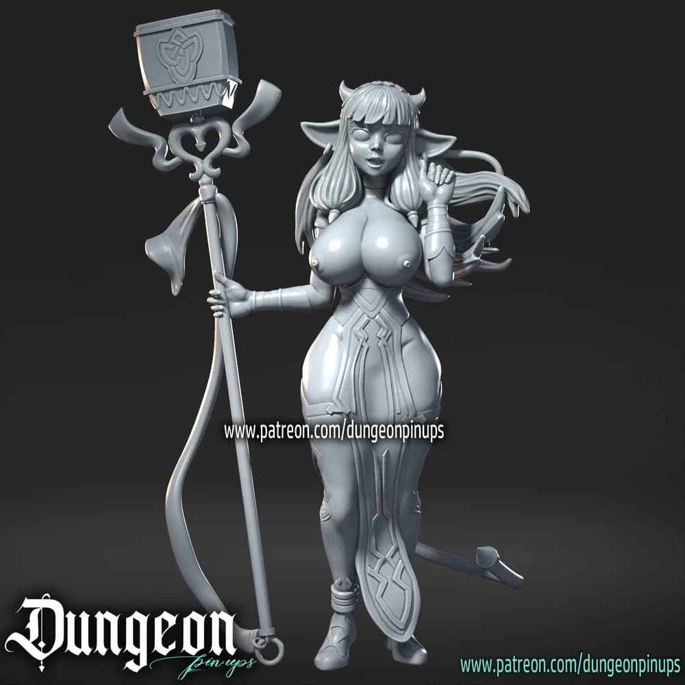 Garota Vaca — Miniatura 3D Fantasia | RN Estudio